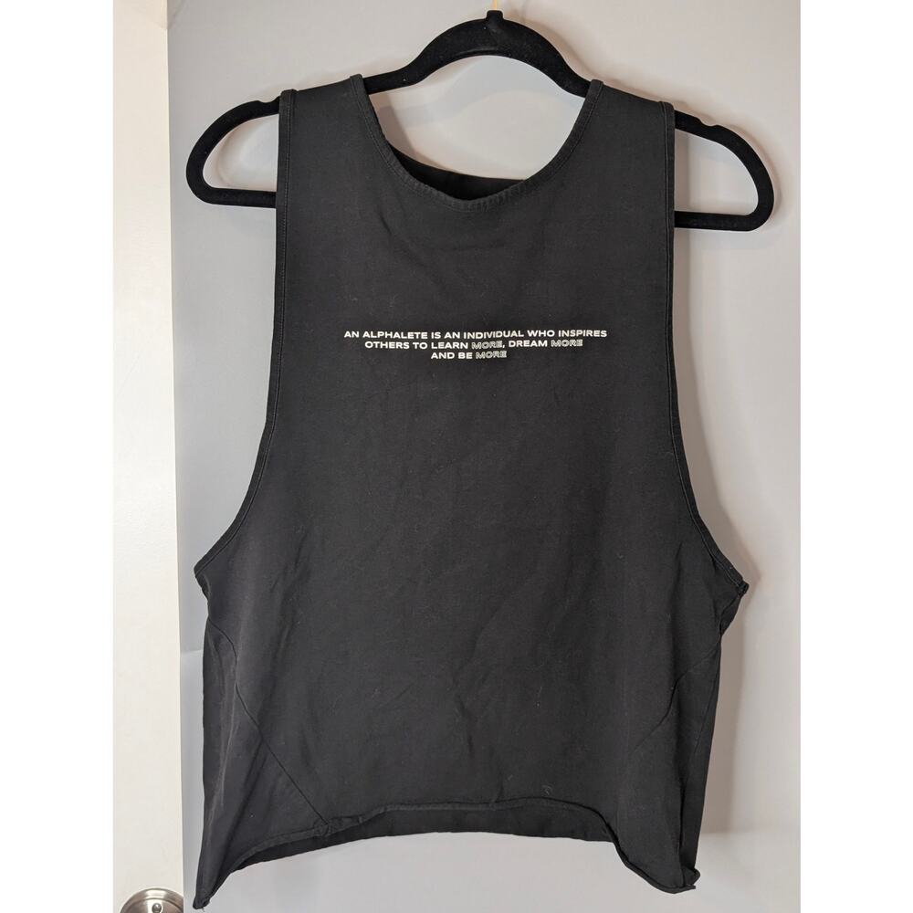 Alphalete Performance Muscle Tank Athletic Inspiration Men's Large Black